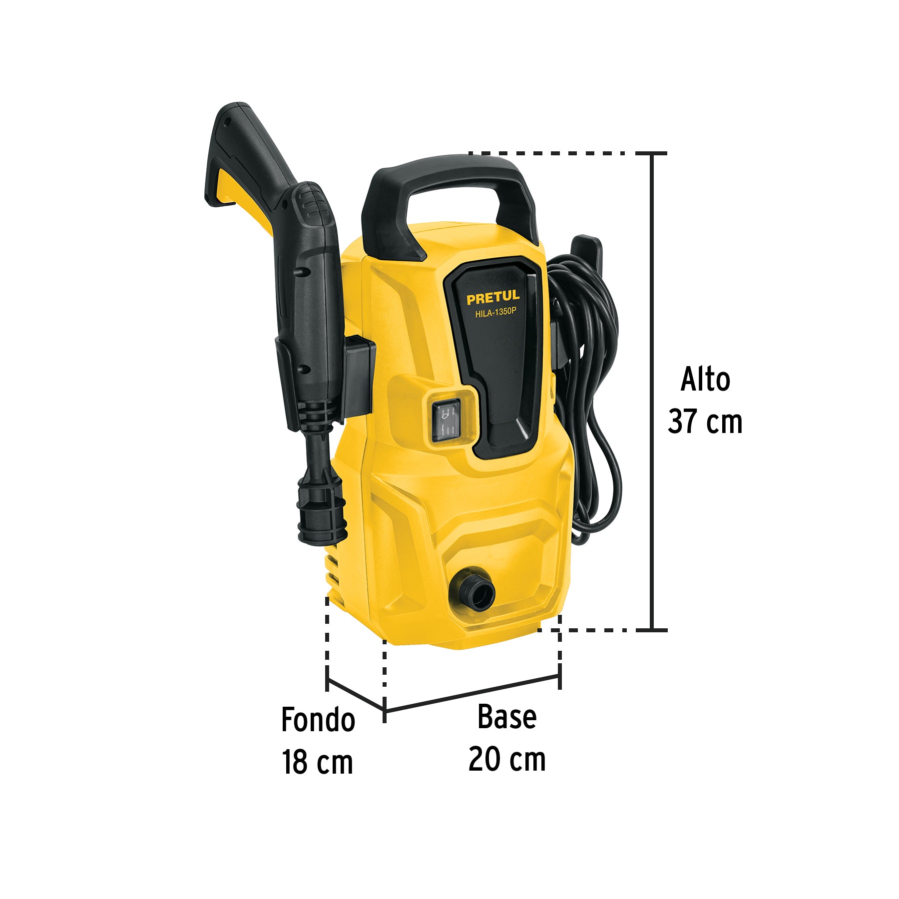 Hidrolavadora eléctrica 1350 PSI, Pretul - 29004