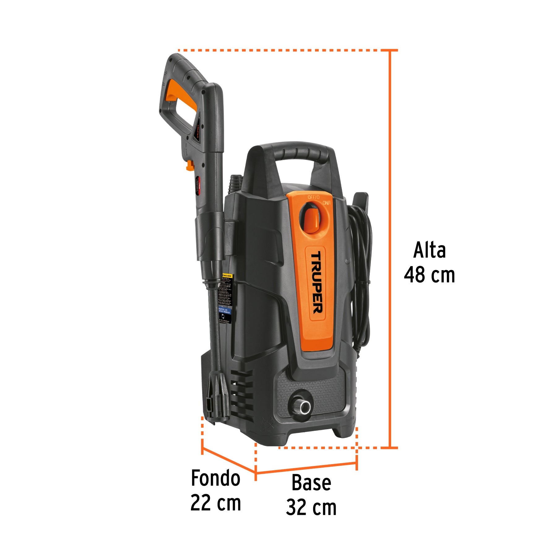 Hidrolavadora eléctrica 1500 PSI, Truper - 101593