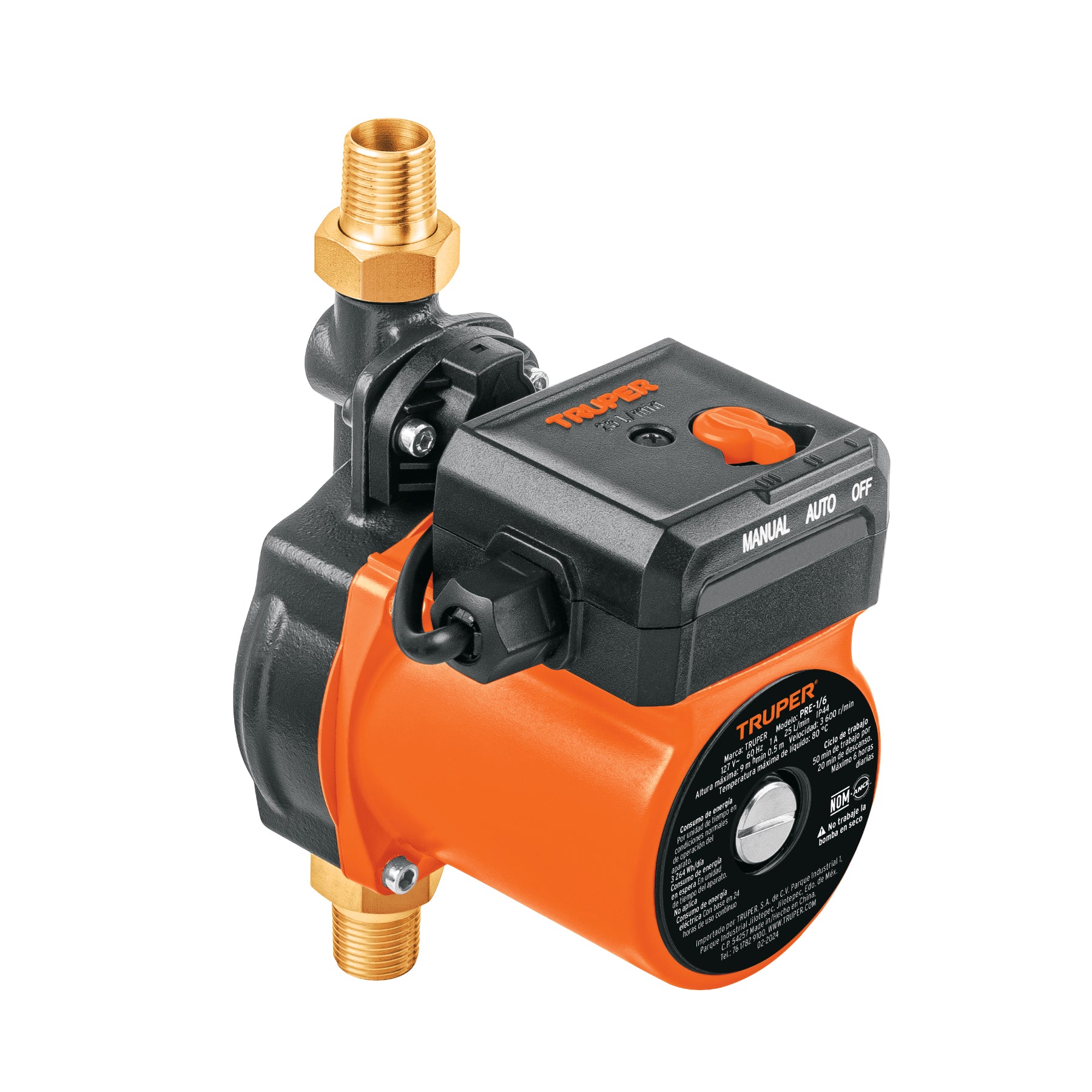 Bomba presurizadora 1/6 HP, TRUPER - 14635