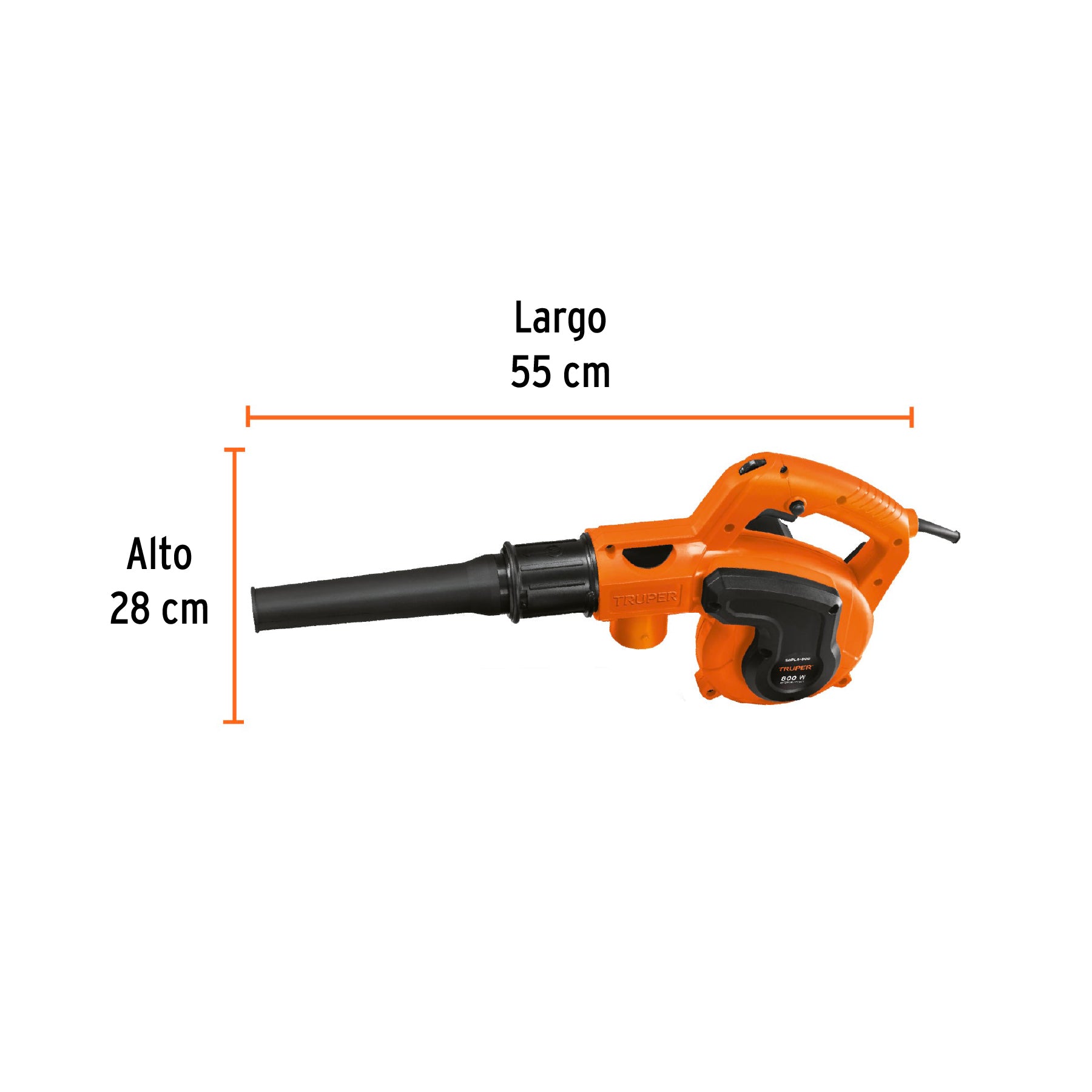 Sopladora/Aspiradora eléctrica 800 W, Truper - 102415