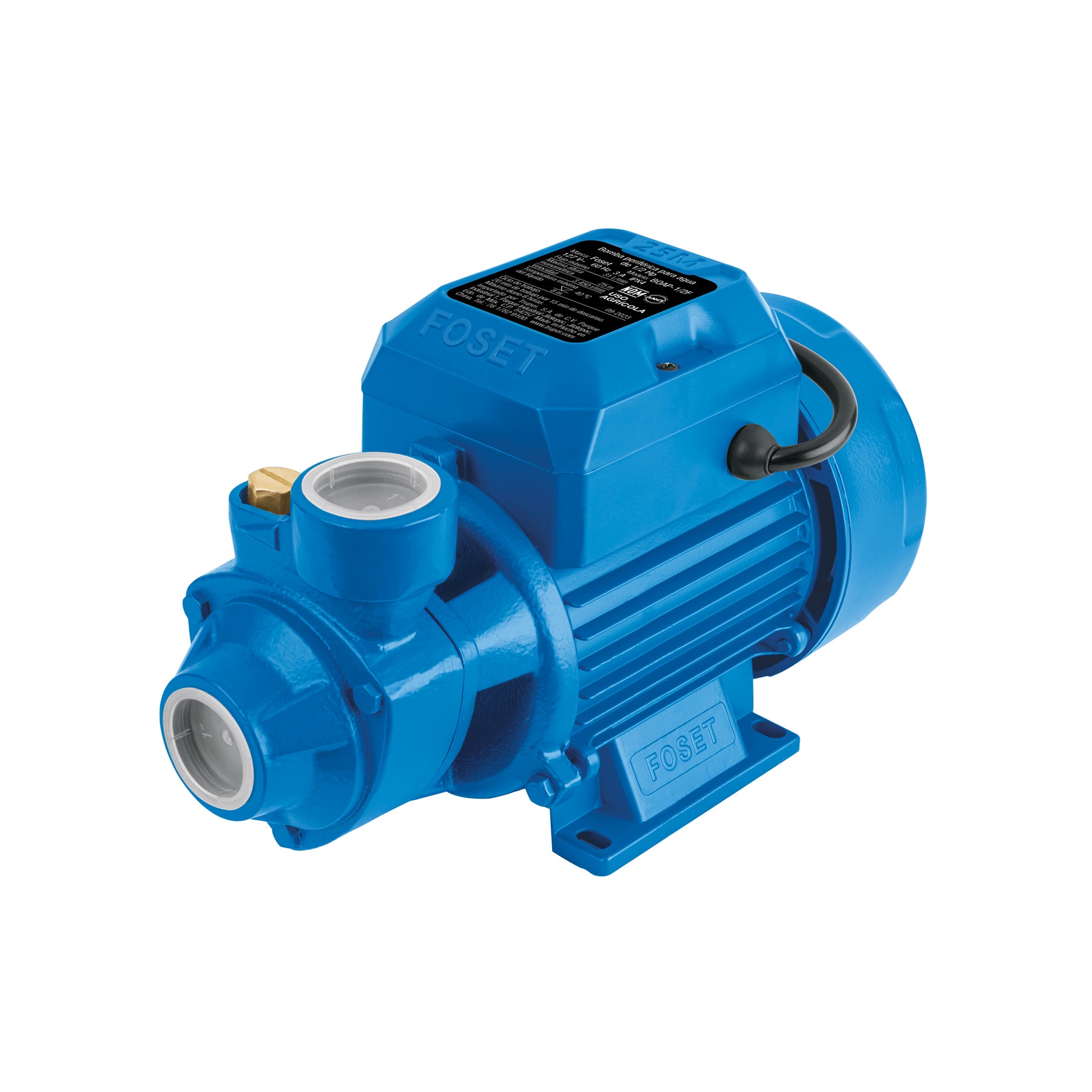 Bomba periférica 1/2HP, altura máx 25m, uso agrícola, FOSET - 49877