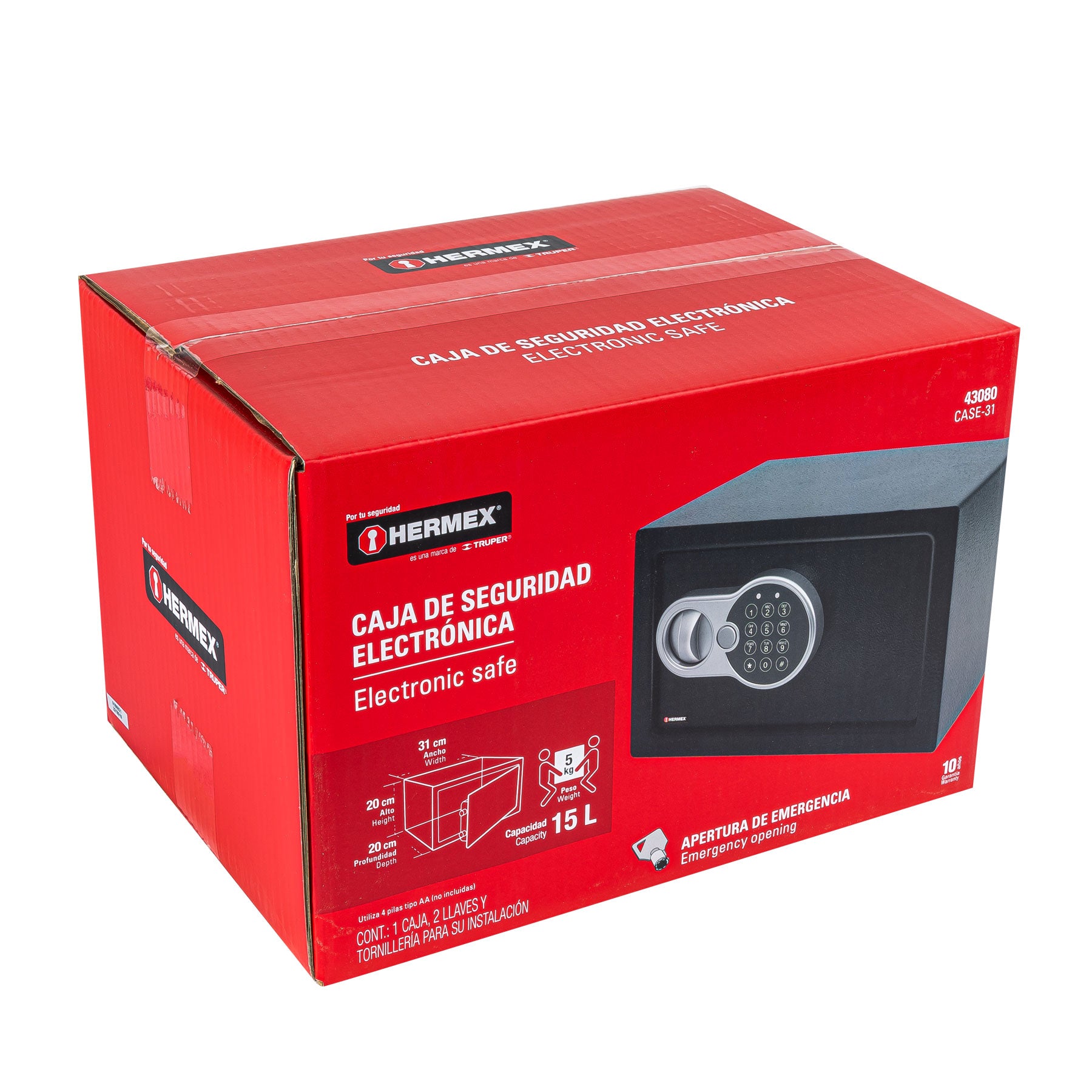 Caja de seguridad electrónica, chica, HERMEX - 43080