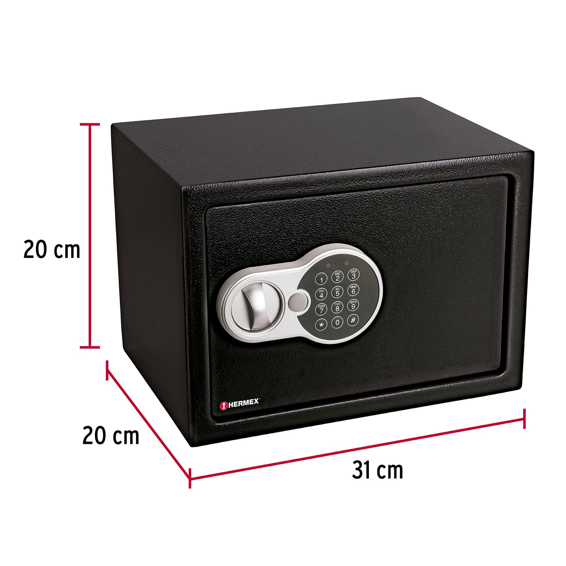 Caja de seguridad electrónica, chica, HERMEX - 43080