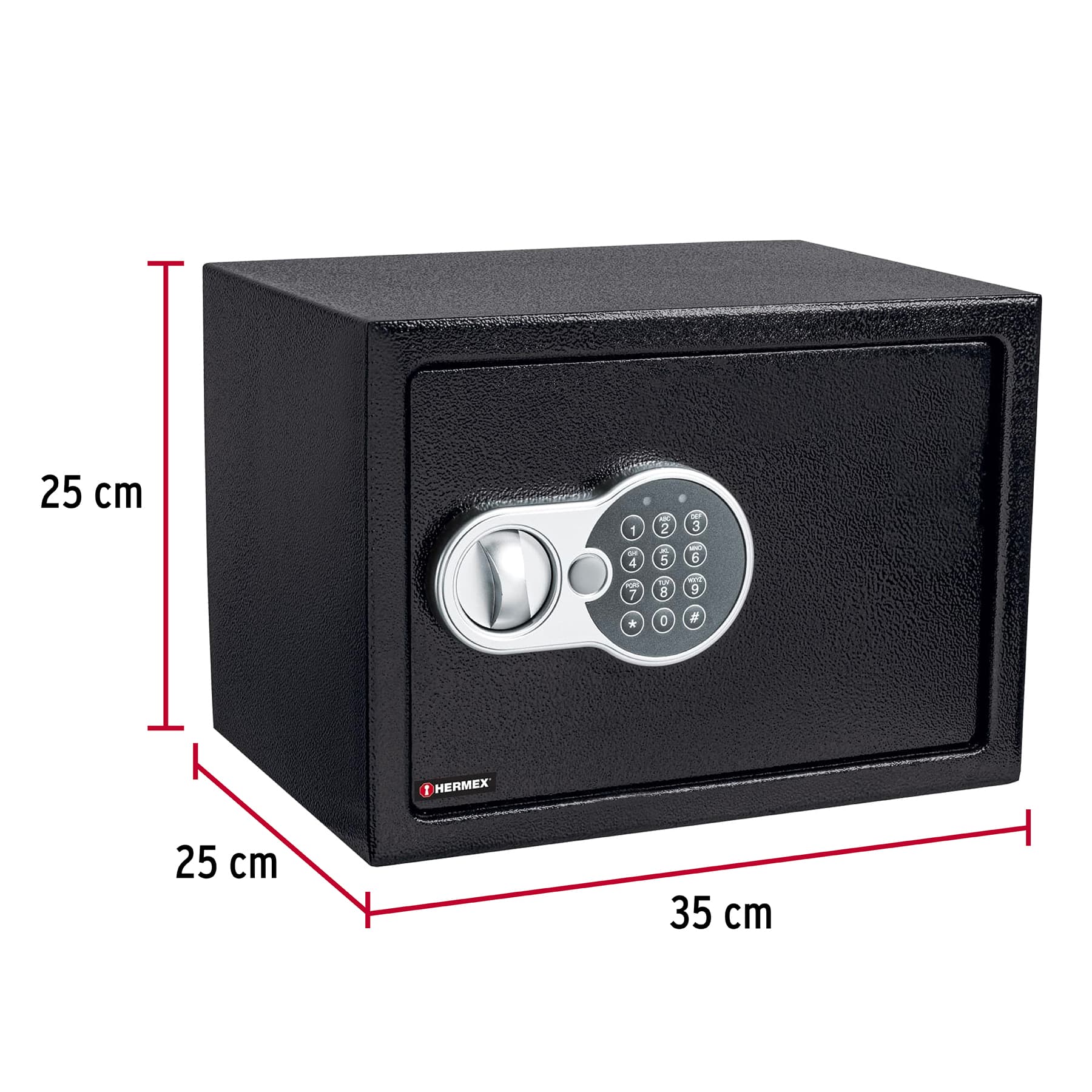 Caja de seguridad electrónica, mediana, HERMEX - 43081