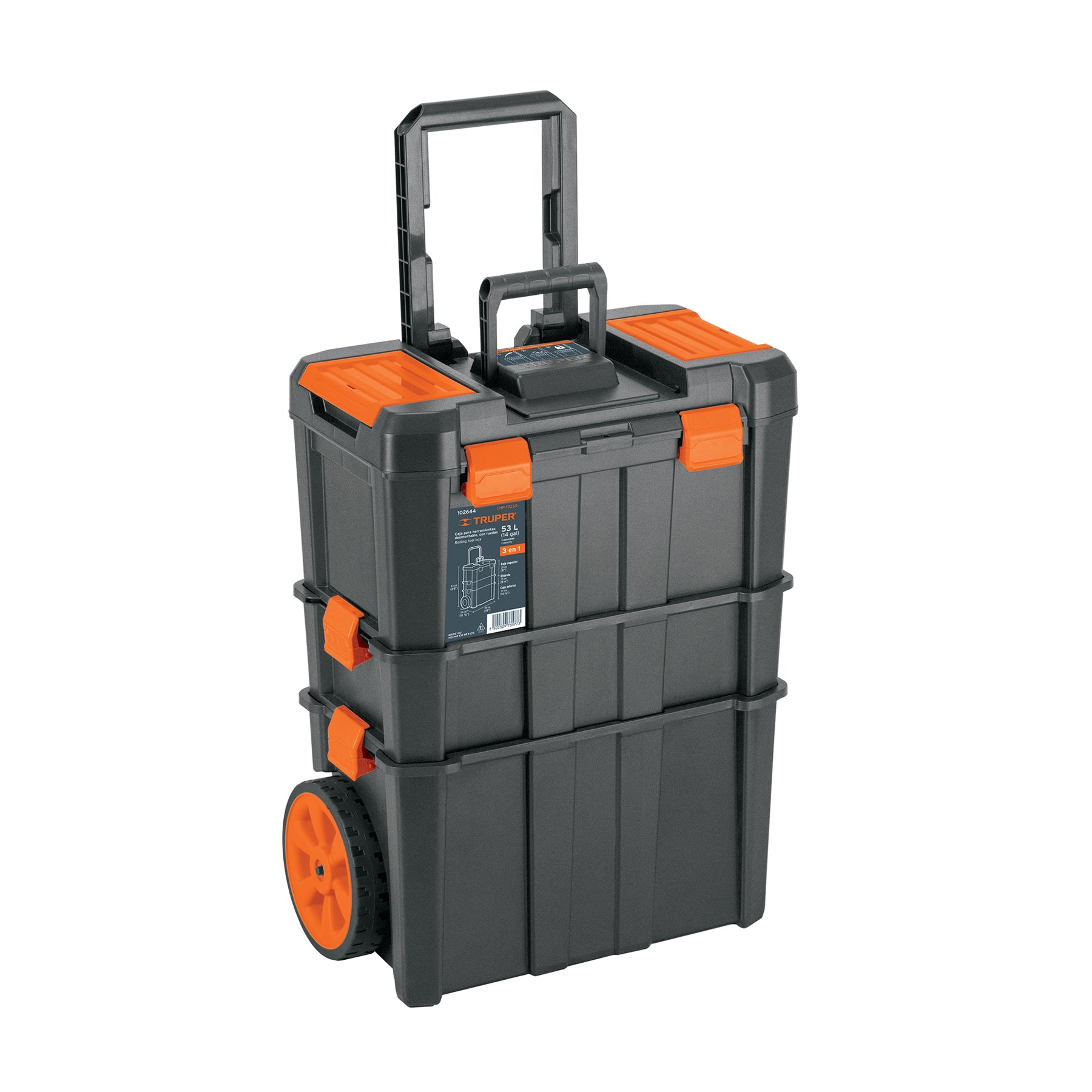 Caja para herramientas 19"x25" 3 en 1 desmontable con ruedas - 102644