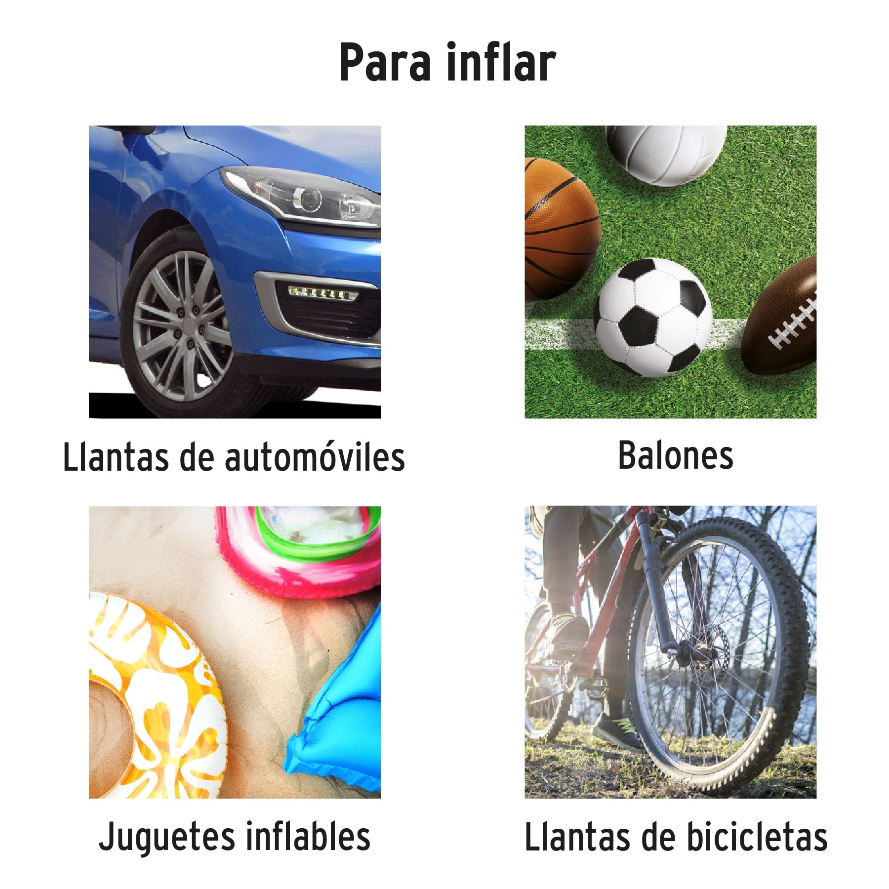 Compresor de aire 12 V portátil, para auto, incluye maletín - 19999