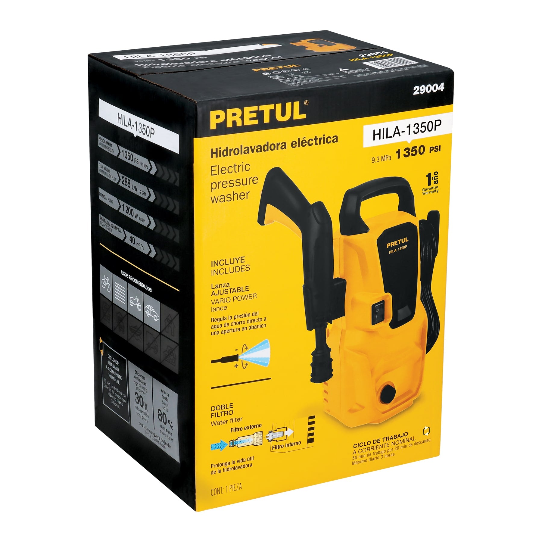Hidrolavadora eléctrica 1350 PSI, Pretul - 29004