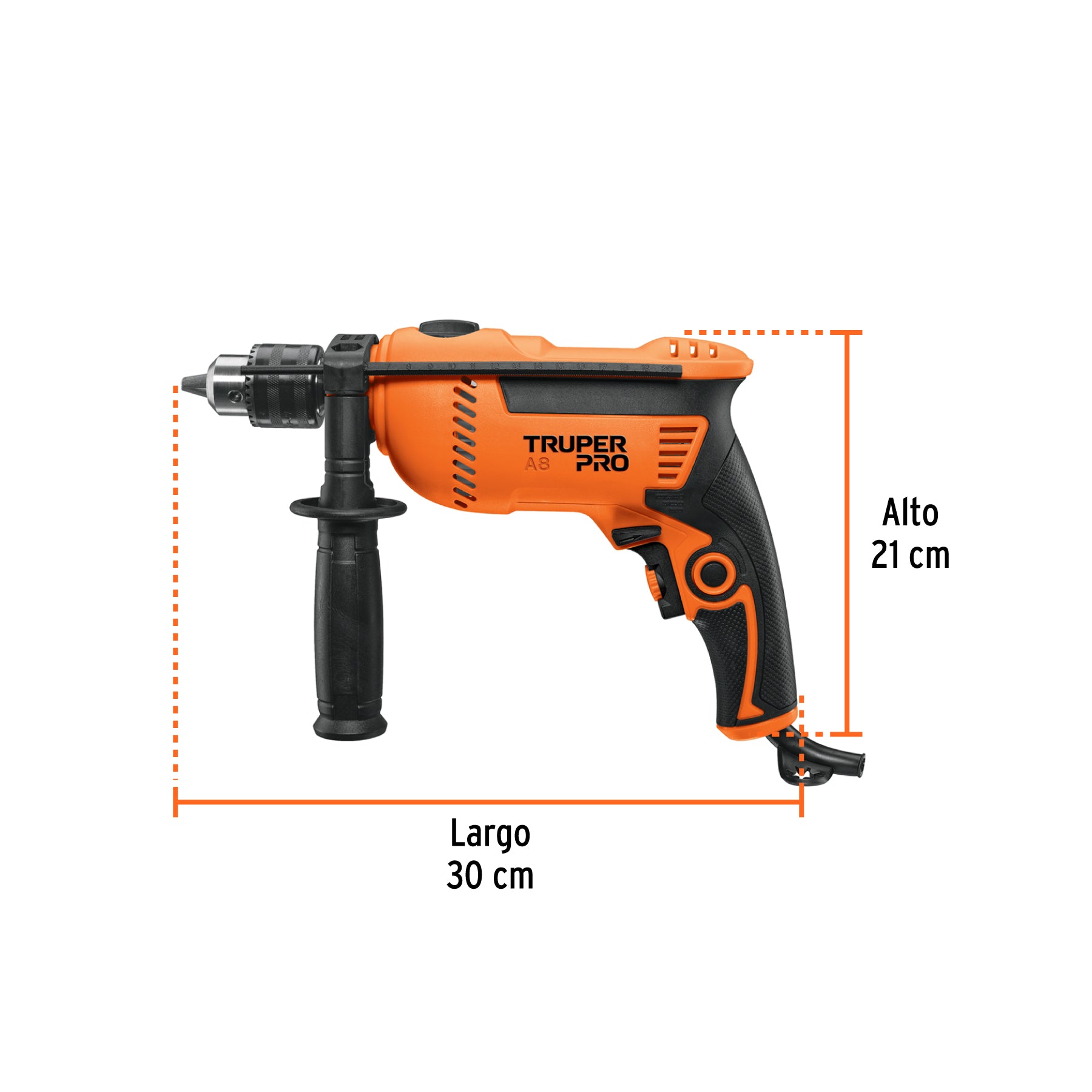 Rotomartillo 1/2", 750W, TRUPER PRO - 14658