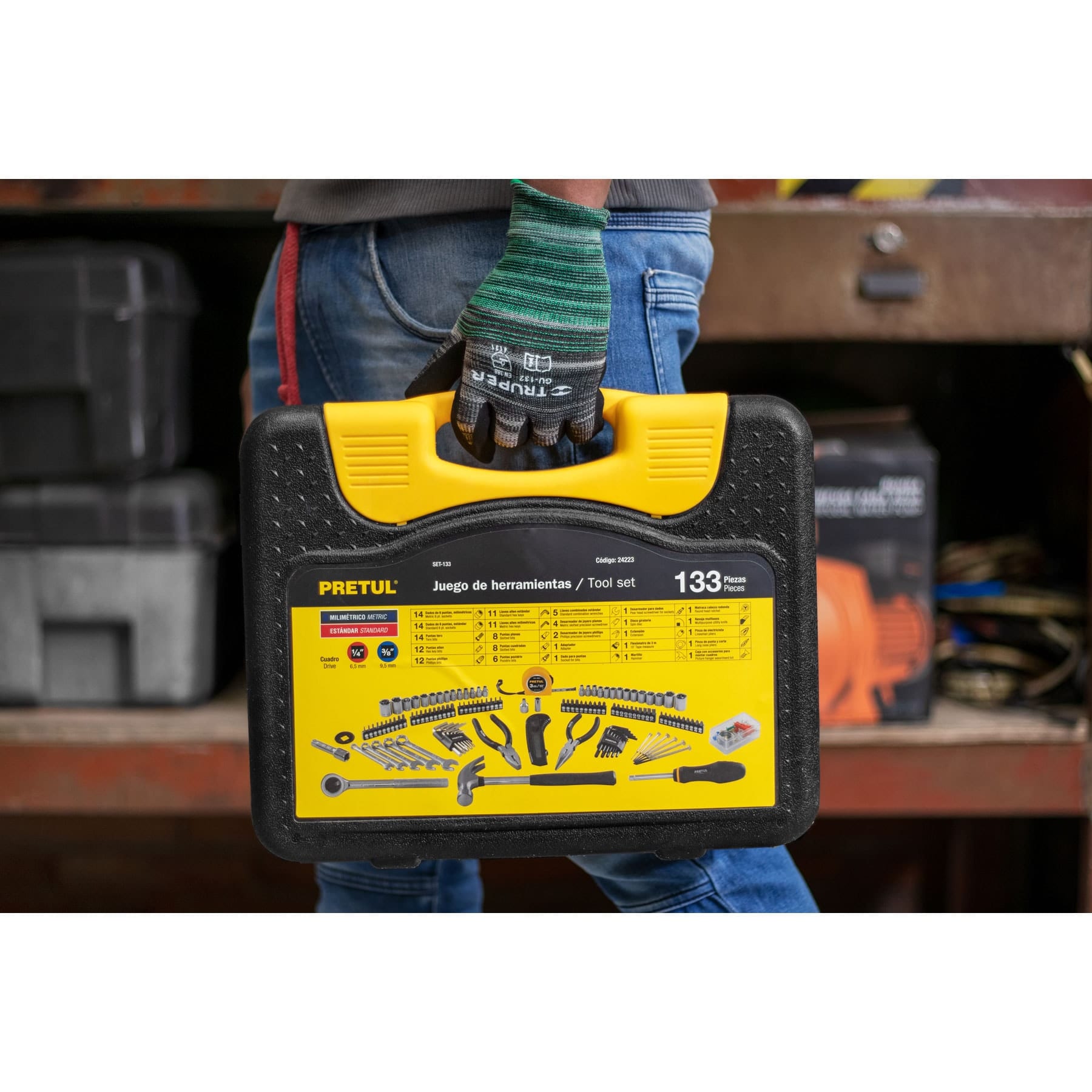 Juego de 133 herramientas, Pretul - 24223