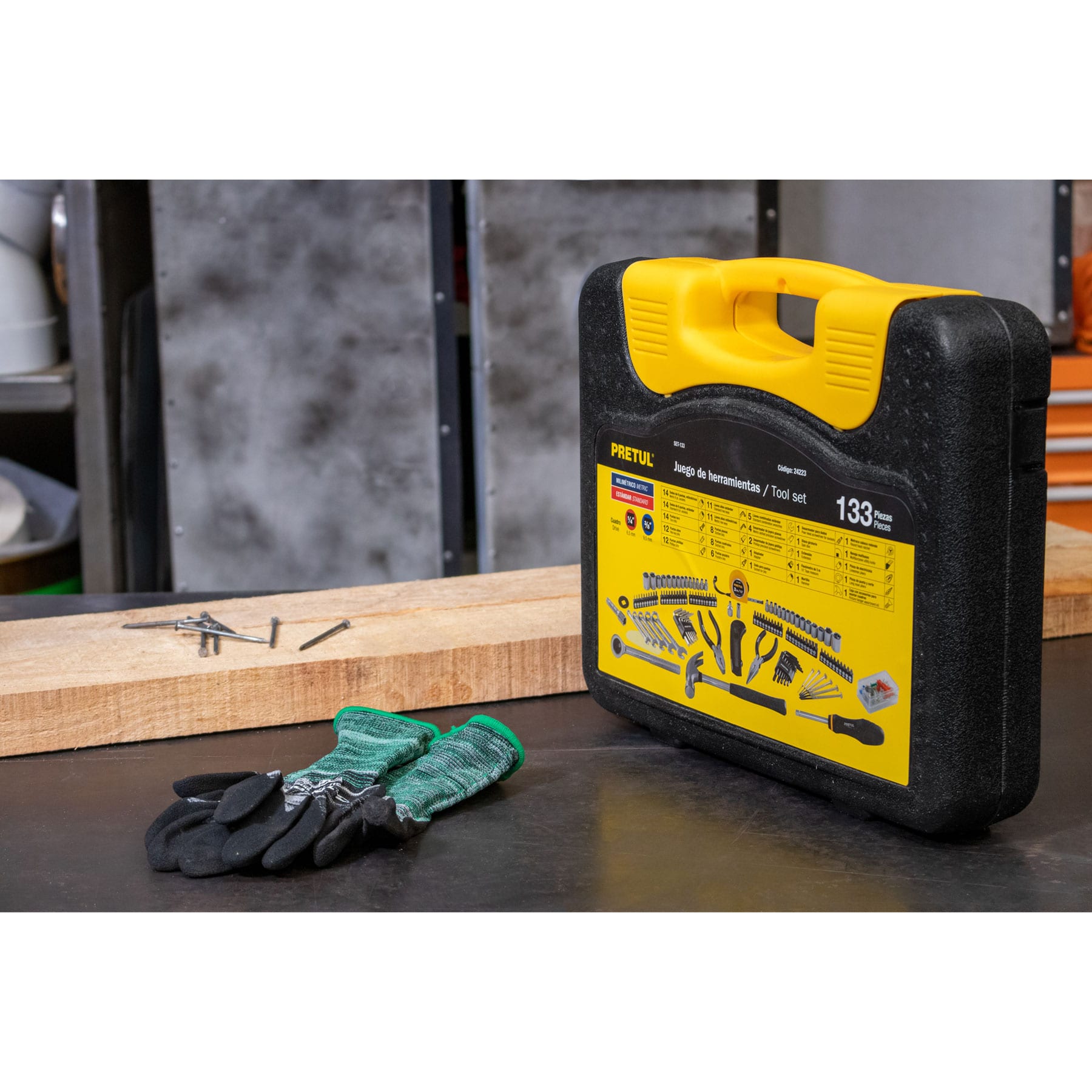 Juego de 133 herramientas, Pretul - 24223