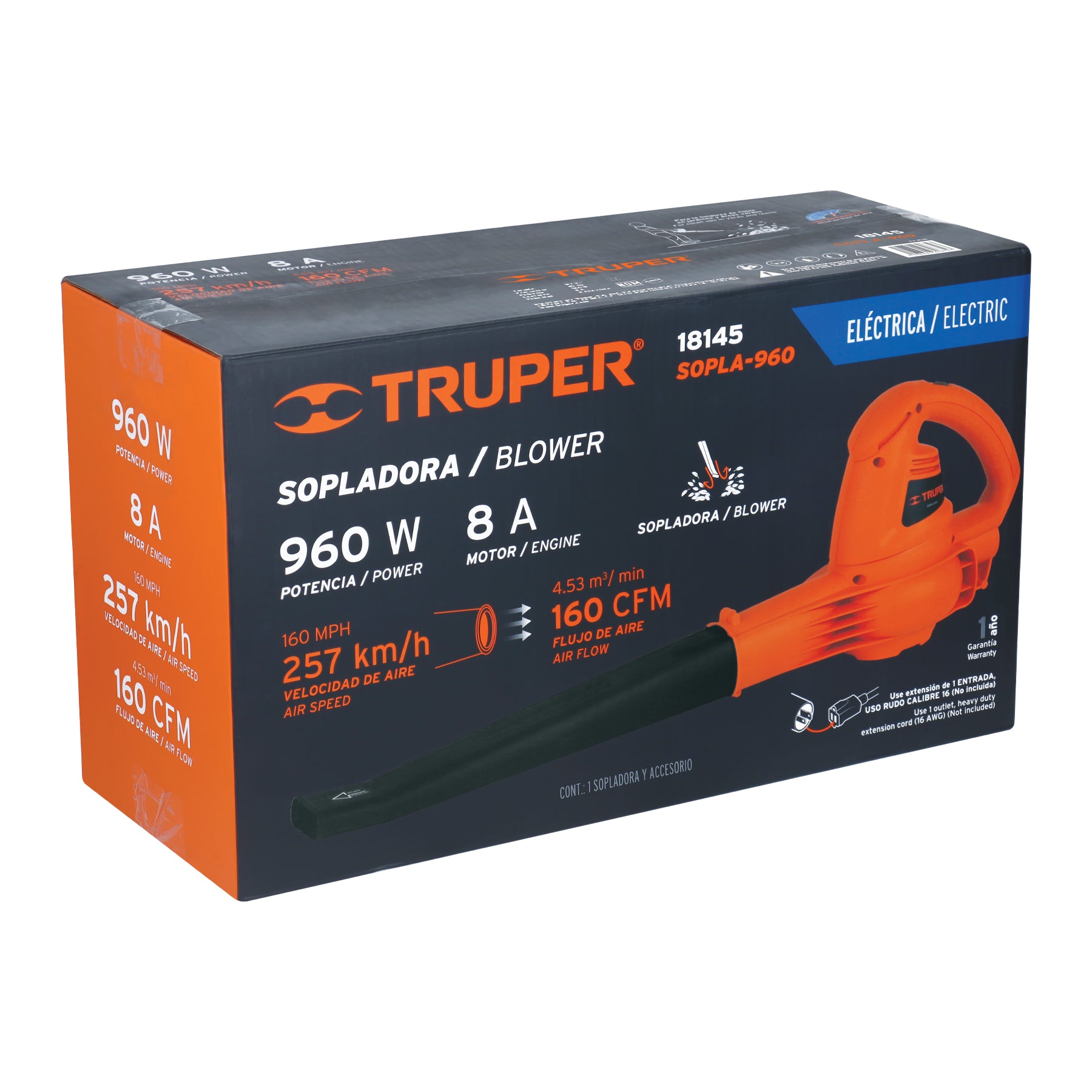 Sopladora eléctrica de 960 W, Truper - 18145